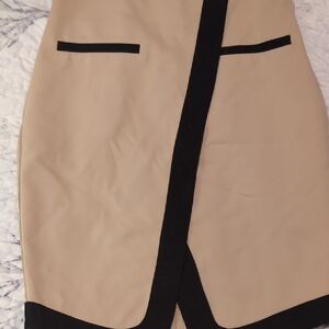 New York & Company Beige Skirt